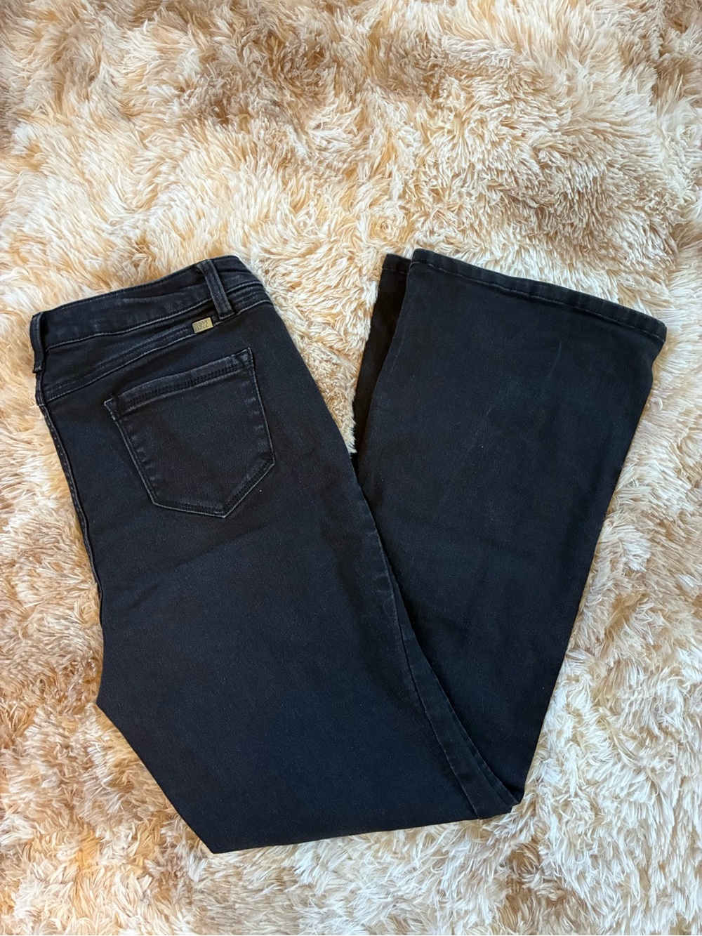 1822 Denim Black Flare Jeans